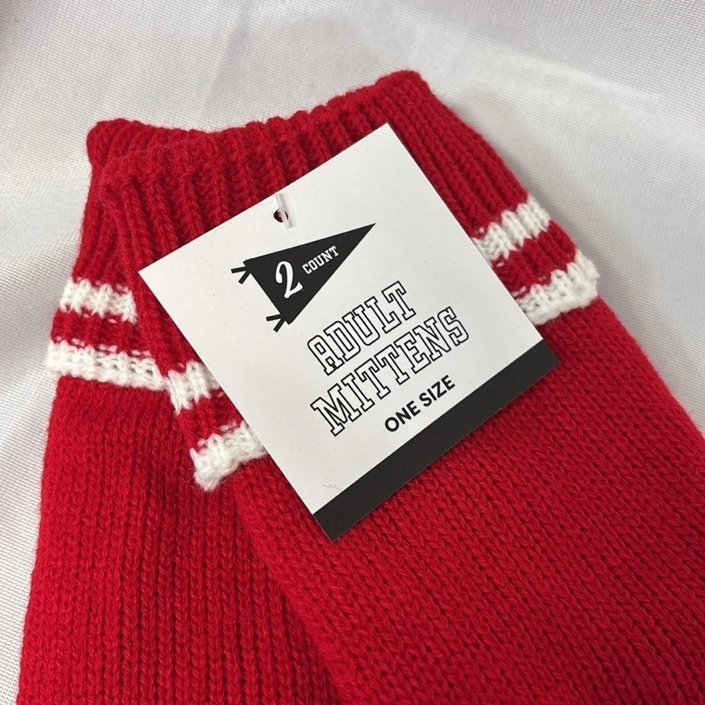 Gertex thick lined Knit Mittens Soft Warm Stretchy One Size Fits Most gloves